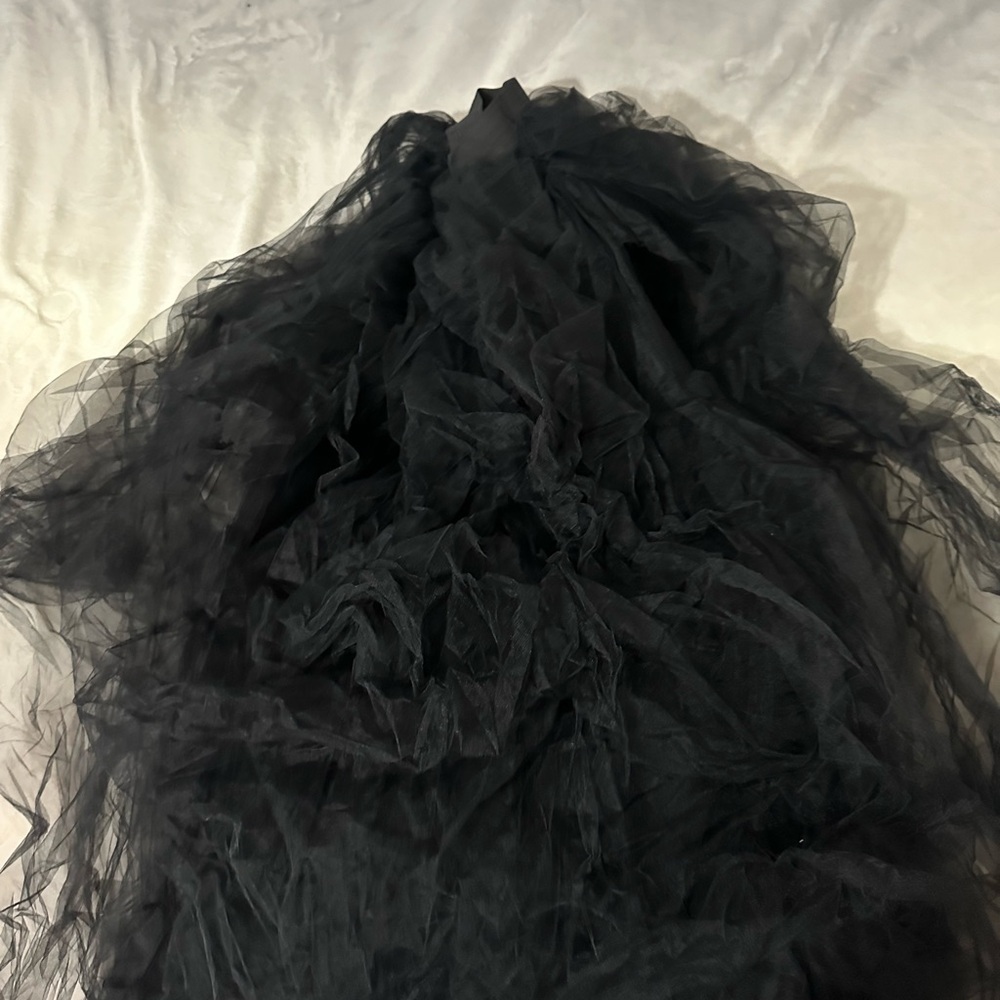 Elegant Black Tulle Fabric